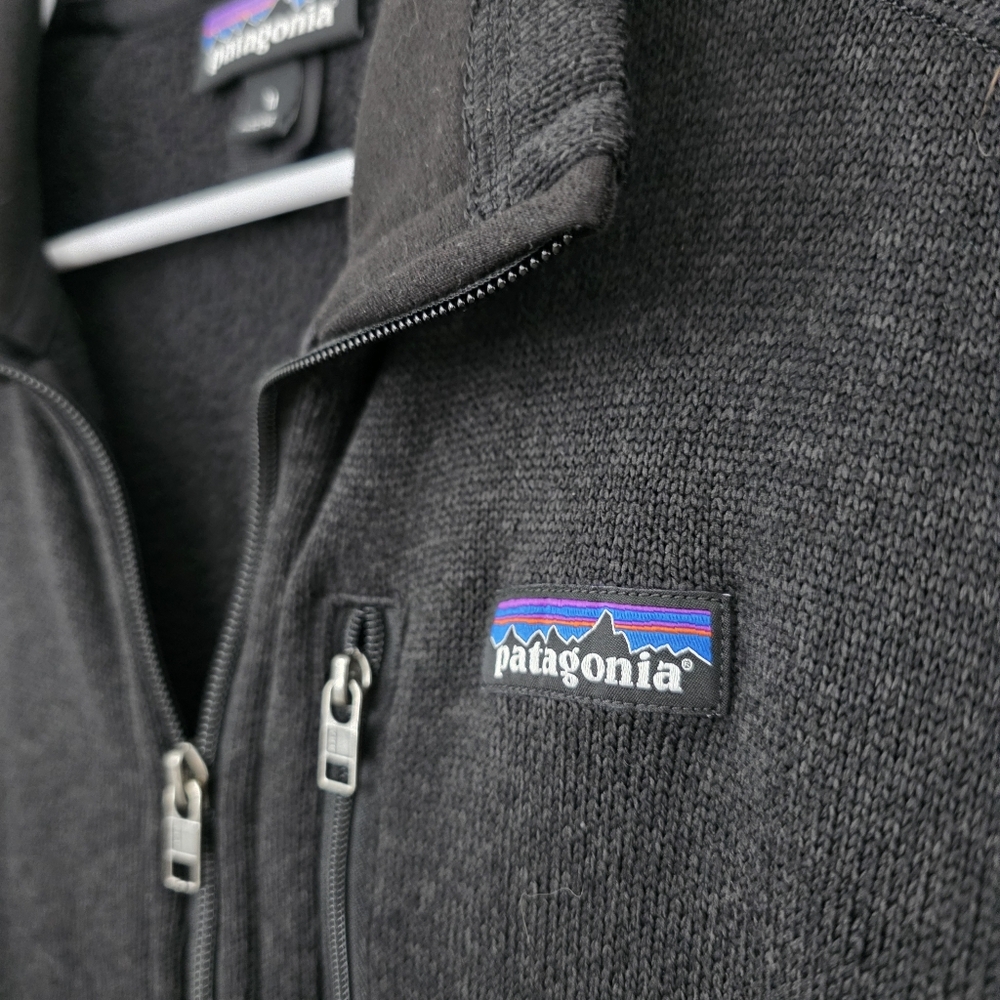 Women's Patagonia Better Sweater Black Fleece Jacket Medium Outdoors - Picture 3 of 7